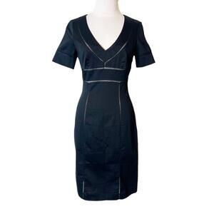 Red Valentino Lattice cut out sheath dress sz 40